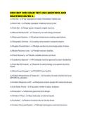 DRII CBCP CORE EXAM TEST 2026 QUESTIONS AND SOLUTIONS RATED