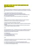 DRII CBCP LATEST 2026 TEST PAPER QUESTIONS AND SOLUTIONS RATED