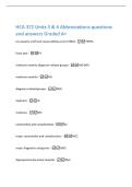 HCA 372 Units 3 & 4 Abbreviations questions  and answers Graded A&plus; 