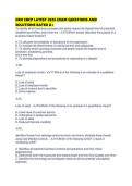 DRII CBCP LATEST 2026 EXAM QUESTIONS AND SOLUTIONS RATED