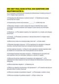 DRII CBCP FINAL EXAM ACTUAL 2026 QUESTIONS AND SOLUTIONS RATED