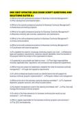 DRII CBCP UPDATED 2026 EXAM SCRIPT QUESTIONS AND SOLUTIONS RATED 