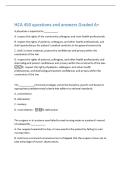 HCA 450 questions and answers Graded A&plus; 