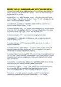 MOSBY'S CT ALL QUESTIONS AND SOLUTIONS RATED A&plus;