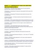 MOSBY'S CT COMPREHENSIVE EXAM 2026 QUESTIONS AND SOLUTIONS RATED A&plus;