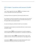 HCA chapter 5 questions and answers Graded  A&plus; 