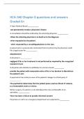 HCA-340 Chapter 8 questions and answers  Graded A&plus; 