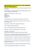 ASWB UPDATED FINAL EXAM 2026 ACTUAL QUESTIONS AND SOLUTIONS RATED