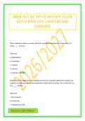 HRIR 3021 MC FINAL REVIEW EXAM QUESTIONS AND ANSWERS 2026 VERIFIED&period;