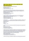 COBIT FINAL EXAM 2026 ACTUAL QUESTIONS AND SOLUTIONS RATED