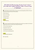 BSN HESI 315 Pharmacology Practice Exam Version 5 &lpar;New 2026&sol; 2027 Update&rpar; Full Q&A &vert;100&percnt; Correct&vert; Grade A-Nightingale