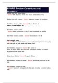 PANRE Review Questions and Answers