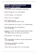 PANRE-LA QM Questions and Answers 100&percnt; Solved