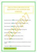 LRA 211 FINAL REVIEW EXAM QUESTIONS AND ANSWERS 2026 VERIFIED&period;