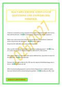 MACS 609 CERTIFICATION EXAM QUESTIONS AND ANSWERS 2026 VERIFIED&period;
