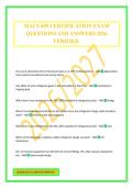 MACS 609 CERTIFICATION EXAM QUESTIONS AND ANSWERS 2026 VERIFIED&period;