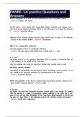 PANRE- LA practice Questions and Answers 