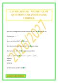 CANADA Q BANK - MCCQE1 EXAM QUESTIONS AND ANSWERS 2026 VERIFIED&period;