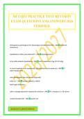 MCCQE1 PRACTICE TEST REVISION EXAM QUESTIONS AND ANSWERS 2026 VERIFIED&period;