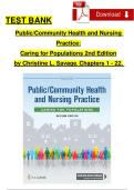 Public&sol;Community Health Nursing Practice &lpar;2nd Edition&rpar; &ndash; Christine L&period; Savage &ndash; Comprehensive Test Bank Questions and Answers for Chapters 1&ndash;22