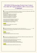  BSN HESI 315 Pharmacology Practice Exam Version 6 &lpar;New 2026&sol; 2027 Update&rpar; Full Q&A &vert;100&percnt; Correct&vert; Grade A-Nightingale