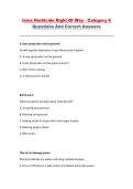 Iowa Herbicide Right Of Way Category 6 &ndash; Practice Questions and Answers