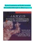   Physical Examination and Health Assessment  4th Canadian Edition &lpar;Jarvis&comma; 2026&rpar;All Chapters 1 - 31 