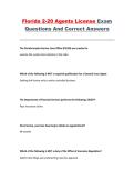 Florida 2-20 General Lines License Exam &ndash; Questions and Answers
