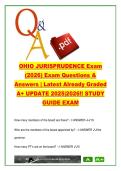 Ohio Jurisprudence Exam 300 Questions & Answers &vert; PT Laws&comma; CE Requirements&comma; Licensure&comma; Supervision 2026 &vert; Physical Therapy