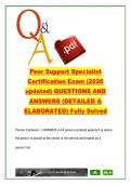 Peer Support Specialist Certification Exam 150 Questions & Answers &vert; Recovery&comma; Trauma-Informed Care&comma; Motivational Interviewing 2026