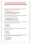 ATI RN Adult Medical-Surgical Proctored Exam &ndash; Questions & Answers Study Guide 2026