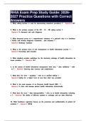 RHIA Exam Prep Study Guide&colon; 2026-2027 Practice Questions with Correct Answers