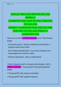 NURS 302 FINAL EXAM NEW FOR 2025&comma;2026  GRADED A&plus;  GUARANTEED PASS&sol; NURS 302 FINAL EXAM NEW  FOR 2025&comma;2026  GRADED A&plus; GUARANTEED PASS&sol; NURS 302 FINAL  EXAM NEW FOR 2025&comma;2026 GRADED A&plus;  GUARANTEED PASS 