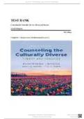 TEST BANK FOR Counseling the Culturally Diverse&colon; Theory and Practice 9th Edition by Derald Wing Sue &comma; ISBN&colon; 9781119861904