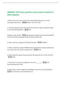 HMMWV TEST Exam questions and answers Graded A&plus;&vert;  2026 Updated 