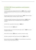 I5 STAR 100 Course questions and answers  Graded A&plus; 