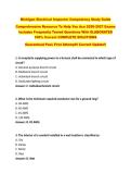 Michigan Electrical Inspector Competency Study Guide   Comprehensive Resource To Help You Ace 2026-2027 Exams  Includes Frequently Tested Questions With ELABORATED  100&percnt; Correct COMPLETE SOLUTIONS   Guaranteed Pass First Attempt&excl;&excl; Current Update&excl;&excl;