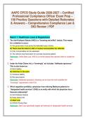 CPCO All-in-One Bundle &ndash; Healthcare Compliance&comma; HIPAA&comma; Fraud & Abuse Questions with Detailed Rationales