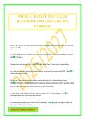 NM REAL ESTATE TEST EXAM QUESTIONS AND ANSWERS 2026 VERIFIED&period;