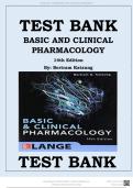 Test Bank for Basic and Clinical Pharmacology 14th Edition by Bertram G&period; Katzung Chapters 1 - 66 Complete