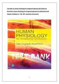 Test Bank on Human Physiology An Integrated Approach 6th Edition by Silverthorn 