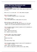 Spex 204 final Questions and Answers Updated 2026