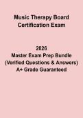 Music Therapy Board Certification Exam Questions & Answers &vert; Study Guide PDF