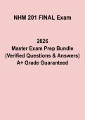 NHM 201 Final Exam Questions & Answers &vert; Nutrition Study Guide PDF