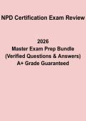 NPD Certification Exam Review Questions & Answers &vert; Study Guide PDF