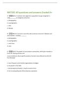MKT201 All questions and answers Graded A&plus; 