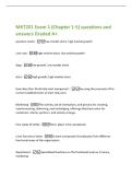 MKT201 Exam 1 &lpar;Chapter 1-5&rpar; questions and  answers Graded A&plus; 