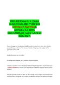 NSG300 exam 3-4 review QUESTIONS AND VERIFIED CORRECT ANSWER GRADED A&plus; LATEST -2026-2027- 100- GUARANTEED PASS&period;docx