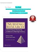 Nursing Research Generating and Assessing Evidence for Nursing Practice 11th Edition Polit Beck Study Notes and Exam Preparation Guide