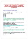 NURS 5433 FNP II Midterm & Final Exam Bundle &ndash; 300 Questions  University of Texas at Arlington &lpar;UTA&rpar; &ndash; &vert; Family Nurse  Practitioner II &vert; Complete Study Guide with Rationales &vert; Primary  Care Management 